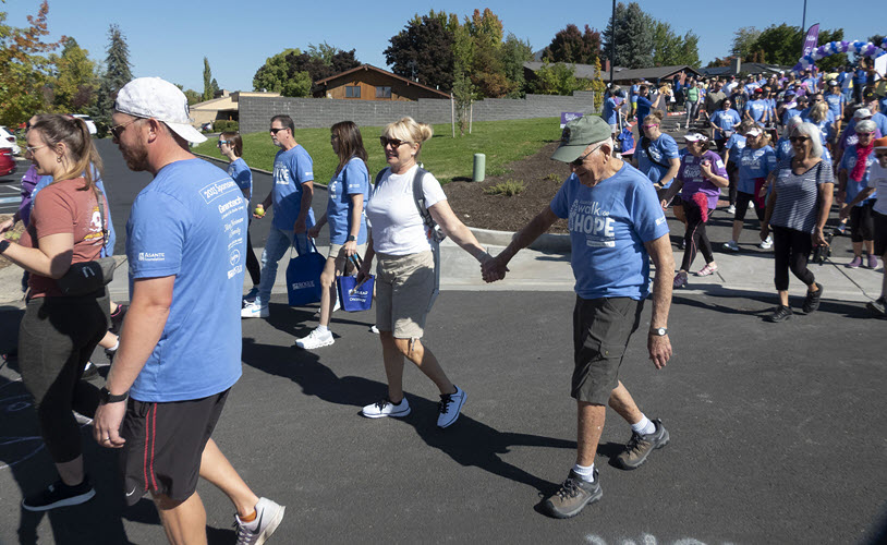 The sun came out for the Walk for Hope on Saturday.