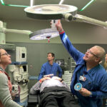 Surgical teams work with Steris on learning the new equipment in the ORs.